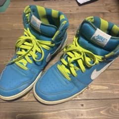 K*☆様 NIKE ハイカットスニーカー 青/緑のサムネイル