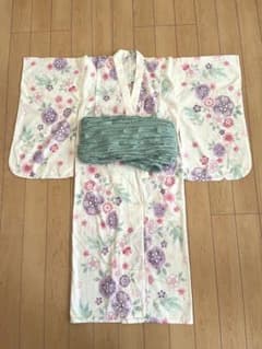 浴衣セット　兵児帯　下駄　130cmのサムネイル