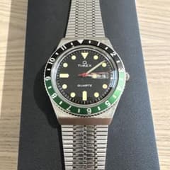 美品・電池交換済】Q TIMEX tw2u60900 ブラックグリーン - メルカリ
