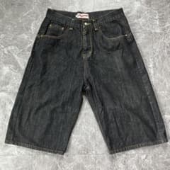 Akademiks デニムハーフパンツ ブラック サイズ34のサムネイル