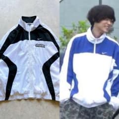 90s ナイキ 菅田将暉着用 同モデル ナイロンジャケット 白タグ 刺繍ロゴ 90s ナイキ 菅田将暉着用 同モデル ナイロンジャケット 白タグ 刺繍ロゴ