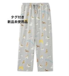 ジェラートピケ 【ヒラノトシユキ】DOG柄ロングパンツ わんちゃん