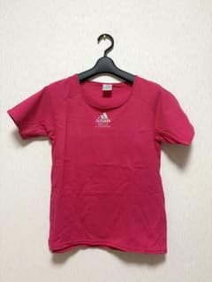adidas アディダス Tシャツ ピンク スポーツ レディース　Lサイズのサムネイル