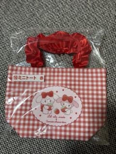 ミニトート 赤Lil ala mode×サンリオキャラクターズ 当りくじのサムネイル