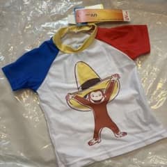 おさるのジョージ ラッシュガード UVカット キッズ 水着のサムネイル