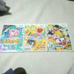 Wiiのゲームソフト3本セットのサムネイル