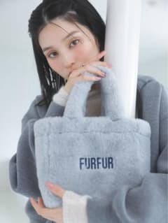 FURFUR 그레이 퍼 토트 백