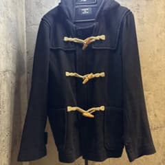 CABANE de ZUCCa 黒 ダッフルコート - メルカリ