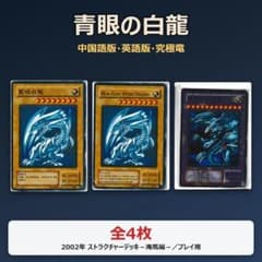 【※説明欄必読】遊戯王　青眼の白龍　3枚セット(初期&2期&英語版) 遊戯王 青眼の白龍 3言語 中国語 英語 海馬編ストラクチャー 初期2期 4