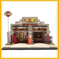 Harley-Davidson Softail Garage 1/24 ジオラマ - メルカリ