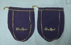 Crown Royal 巾着袋 2枚セット パープル