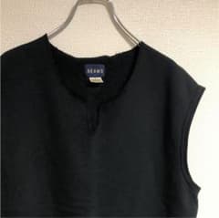 BEAMS ビームス スキッパー ベスト スウェット L ブラックのサムネイル