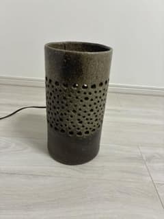 陶器製ダークブラウンテーブルランプのサムネイル