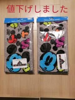 ほぼ新品未使用 ディズニー フード付きロングタオル2点セットのサムネイル