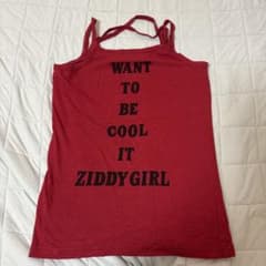 Thumbnail of ZIDDY GIRL メッセージキャミソール 赤