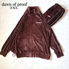 美品3XL down of proofロサンゼルステリトリーベロア セットアップ