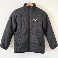 PUMA プーマ キッズ 中綿ジャケット 130 黒 アウター ジュニア