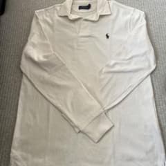 POLO RALPH LAUREN ホワイト 長袖ポロシャツ Sのサムネイル