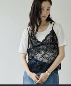 レース キャミソール ブラック ZOZOTOWN完売商品のサムネイル