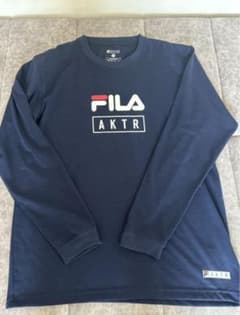 値引き可能　FILA AKTR 長袖カットソー XL ネイビー　アクターのサムネイル