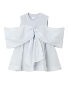 美品FRAY I.D ニットコンビペプラムトップスのサムネイル