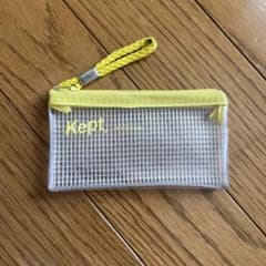 Kept メッシュポーチ ホワイト/イエロー　ミニのサムネイル