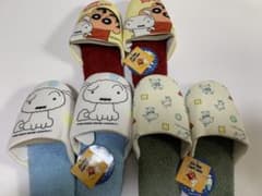 クレヨンしんちゃん ルームシューズ スリッパ 3足セットのサムネイル