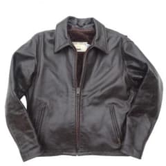 希少42サイズ✨ Schott 652H ホースハイド ライダーストラッカー 黒 希少Schott ショット652H馬革ホースハイドライダーストラッカー襟付き