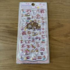 プチドロップステッカー　ピンク系　ゴールド