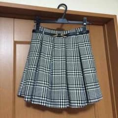 プロフ必読☆ゆうこ様専用イング  チェック柄スカート キュロット ベルト付きのサムネイル