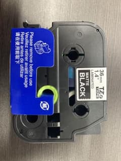 ブラザー P-touch TZeテープ 36mm マットブラックのサムネイル