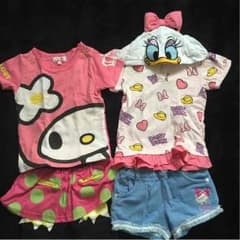 女の子夏服セット90 ベビードールありのサムネイル