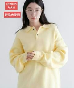 新品未使用 ローリーズファーム LFM(U) スウェットライクニットポロ