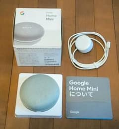 Google Home Mini スマートスピーカー チョーク　美品のサムネイル