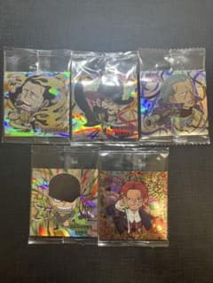 ワンピースウエハース シャンクス&ベンベックマン&ミホーク&クロコダイル&ゾロのサムネイル