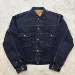 希少XL FOBファクトリー デニムジャケット 2ndタイプ 赤耳 濃紺 - メルカリ