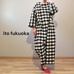 ito fukuoka オールインワン ito fukuoka☆オールインワン☆ジャンプスーツ☆つなぎ☆チェック柄