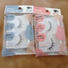 セリア　False Eyelashes #05 #12 つけまつ毛セットのサムネイル