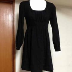 【美品】冬素材ワンピースのサムネイル