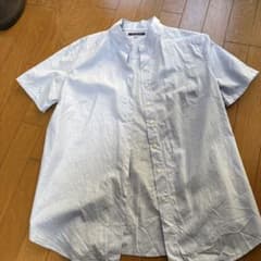 ozie 半袖ブラウス スタンドカラー ライトブルー 11のサムネイル