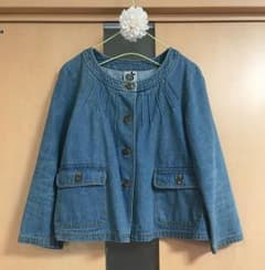 ノーカラーデニムジャケットのサムネイル