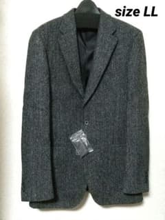 Harris Tweed／FACEMIX ヘリンボーン ジャケット グレー LL Harris Tweed／FACEMIX ヘリンボーン ジャケット グレー LL - メルカリ