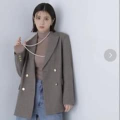 ダブルブレストボクシージャケット NATURAL BEAUTY BASICのサムネイル