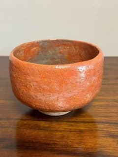 新品未使用！】抹茶碗 茶道 高級茶碗 お茶 茶道具 オレンジ