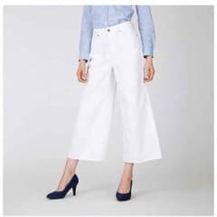 GUデニムワイドクロップドパンツ Mタグ付きのサムネイル