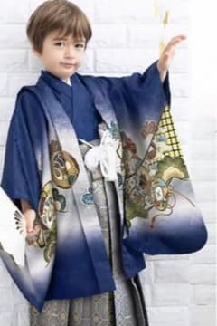 七五三　5歳　男の子　着物のサムネイル