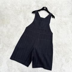 ☆希少☆プリーツプリーズ イッセイミヤケ サロペット ポケット ロゴタグ S ☆希少☆プリーツプリーズ イッセイミヤケ サロペット ポケット