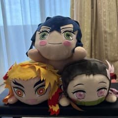 鬼滅の刃 寝そべり(大)ぬいぐるみ 3体セット - メルカリ