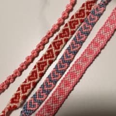 ハンドメイド ミサンガ ブレスレット 4本セット ピンク系のサムネイル