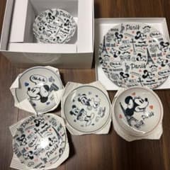 Disney 미키 & 미니 파리 디자인 접시 세트